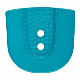Polyamidknopf in Hufeisenform mit zwei Löchern – Größe: 25mm – Farbe: blau – Art.Nr. 345804 Neu Im Sortiment