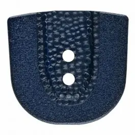 Direkt Vom Hersteller Polyamidknopf in Hufeisenform mit zwei Löchern – Größe: 30mm – Farbe: blau – Art.Nr. 385805