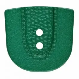 Polyamidknopf in Hufeisenform mit zwei Löchern – Größe: 30mm – Farbe: grün – Art.Nr. 385808 Premium