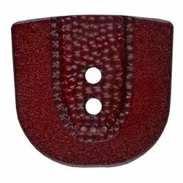 Günstig Polyamidknopf in Hufeisenform mit zwei Löchern – Größe: 20mm – Farbe: weinrot – Art.Nr. 315811