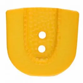 Preiswert Polyamidknopf in Hufeisenform mit zwei Löchern – Größe: 20mm – Farbe: gelb – Art.Nr. 315812
