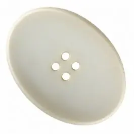 ovaler Polyamidknopf mit vier Löchern – Größe: 23mm – Farbe: beige – Art.Nr. 335827 Echt