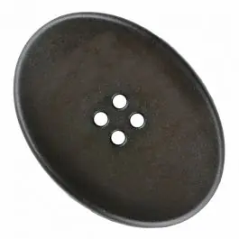ovaler Polyamidknopf mit vier Löchern – Größe: 23mm – Farbe: braun – Art.Nr. 335828 Top-Preis