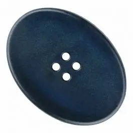 ovaler Polyamidknopf mit vier Löchern – Größe: 23mm – Farbe: blau – Art.Nr. 335831 Top-Preis