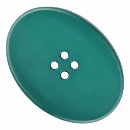 ovaler Polyamidknopf mit vier Löchern – Größe: 30mm – Farbe: grün – Art.Nr. 345847 Kostenloser Rückversand
