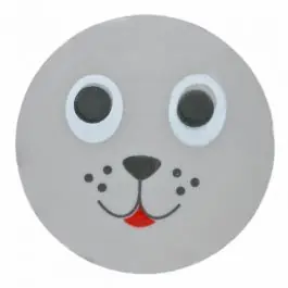 Seehundknopf Polyamidmit Öse – Größe: 15mm – Farbe: grau – Art.Nr. 261350 Sale