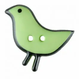 Vogelknopf Polyamid mit zwei Löchern – Größe: 20mm – Farbe: grün – Art.Nr. 311058 Knallerangebot