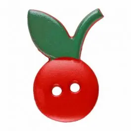 Im Trend Kische Polyamid mit zwei Löchern – Größe: 20mm – Farbe: rot – Art.Nr. 311071