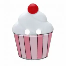 Cupcake Polyamid mit zwei Löchern – Größe: 20mm – Farbe: weiß – Art.Nr. 311069 Jetzt Zugreifen