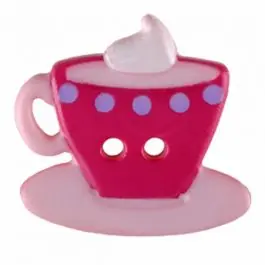 Bestseller Kaffee oder Tee Polyamid mit zwei Löchern – Größe: 20mm – Farbe: rosa – Art.Nr. 311079