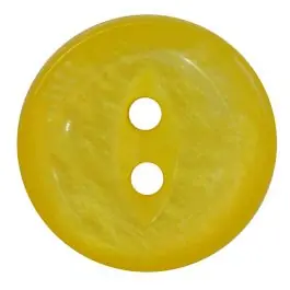 Polyesterknopf rund in glänzender Optik mit 2 Löchern – Größe: 13mm – Farbe: gelb – Art.Nr.: 247812 Heißes Angebot