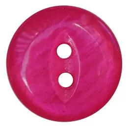 Polyesterknopf rund in glänzender Optik mit 2 Löchern – Größe: 13mm – Farbe: pink – Art.Nr.: 247808 Kostenloser Versand