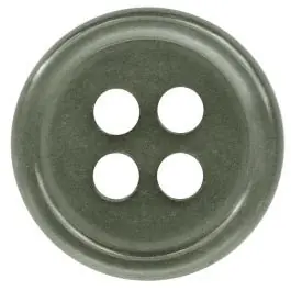 Polyesterknopf rund in glänzender Optik mit 4 Löchern – Größe: 9mm – Farbe: grau – Art.Nr.: 197800 Kostenloser Versand