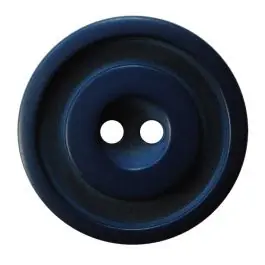 Polyesterknopf rund in zweifarbiger, matter Optik mit 2 Löchern – Größe: 20mm – Farbe: dunkelblau – Art.Nr.: 337805 Preisknaller