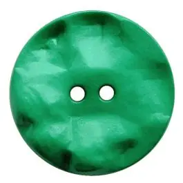 Polyamidknopf rund mit hügeliger Oberfläche und 2 Löchern – Größe: 20mm – Farbe: grün – Art.Nr.: 317817 Saisonangebot