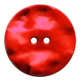 Polyamidknopf rund mit hügeliger Oberfläche und 2 Löchern – Größe: 20mm – Farbe: rot – Art.Nr.: 317821 Online Kaufen