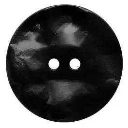 Bestseller Polyamidknopf rund mit hügeliger Oberfläche und 2 Löchern – Größe: 20mm – Farbe: schwarz – Art.Nr.: 311104