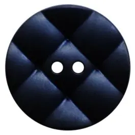 Ab Werk Polyamidknopf rund mit kissenförmiger Oberfläche und 2 Löchern – Größe: 23mm – Farbe: dunkelblau – Art.Nr.: 347841