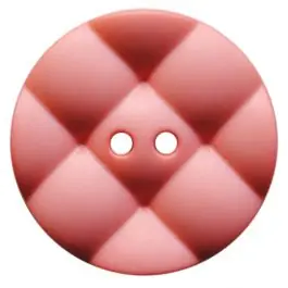 Super-Preis Polyamidknopf rund mit kissenförmiger Oberfläche und 2 Löchern – Größe: 23mm – Farbe: rosa – Art.Nr.: 347845
