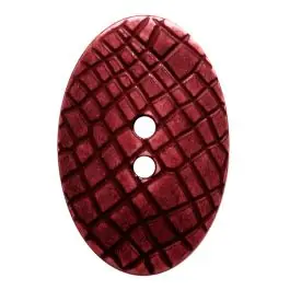 Polyamidknopf oval im „Vintage Look“, mit feiner Struktur und 2 Löchern – Größe: 20mm – Farbe: weinrot – Art.Nr.: 317811 Rabatt