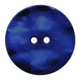 Jetzt Kaufen Polyamidknopf rund mit hügeliger Oberfläche und 2 Löchern – Größe: 20mm – Farbe: blau – Art.Nr.: 317815