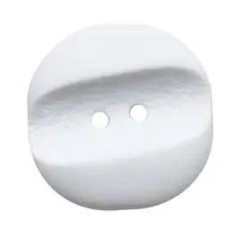Polyamidknopf quadratisch im „Vintage Look“ mit 2 Löchern – Größe: 18mm – Farbe: weiß – Art.Nr.: 311163 Ausverkauf