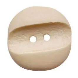 Neuheit Polyamidknopf quadratisch im „Vintage Look“ mit 2 Löchern – Größe: 23mm – Farbe: beige – Art.Nr.: 343010