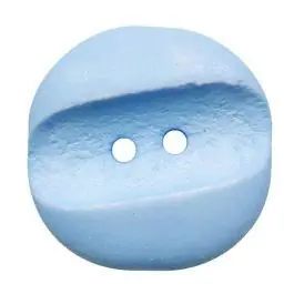 Bestseller Polyamidknopf quadratisch im „Vintage Look“ mit 2 Löchern – Größe: 18mm – Farbe: hellblau – Art.Nr.: 313016