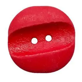 Polyamidknopf quadratisch im „Vintage Look“ mit 2 Löchern – Größe: 18mm – Farbe: rot – Art.Nr.: 313022 Super-Preis