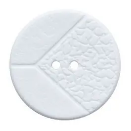 Gratis Versand Polyamidknopf rund mit 2 Löchern – Größe: 20mm – Farbe: weiß – Art.Nr.: 311165