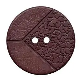 Polyamidknopf rund mit 2 Löchern – Größe: 20mm – Farbe: braun – Art.Nr.: 313025 Sonderaktion