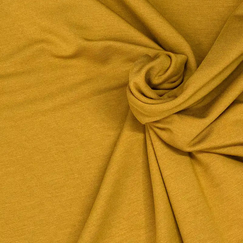 Weicher French Terry, curry, uni Top-Seller