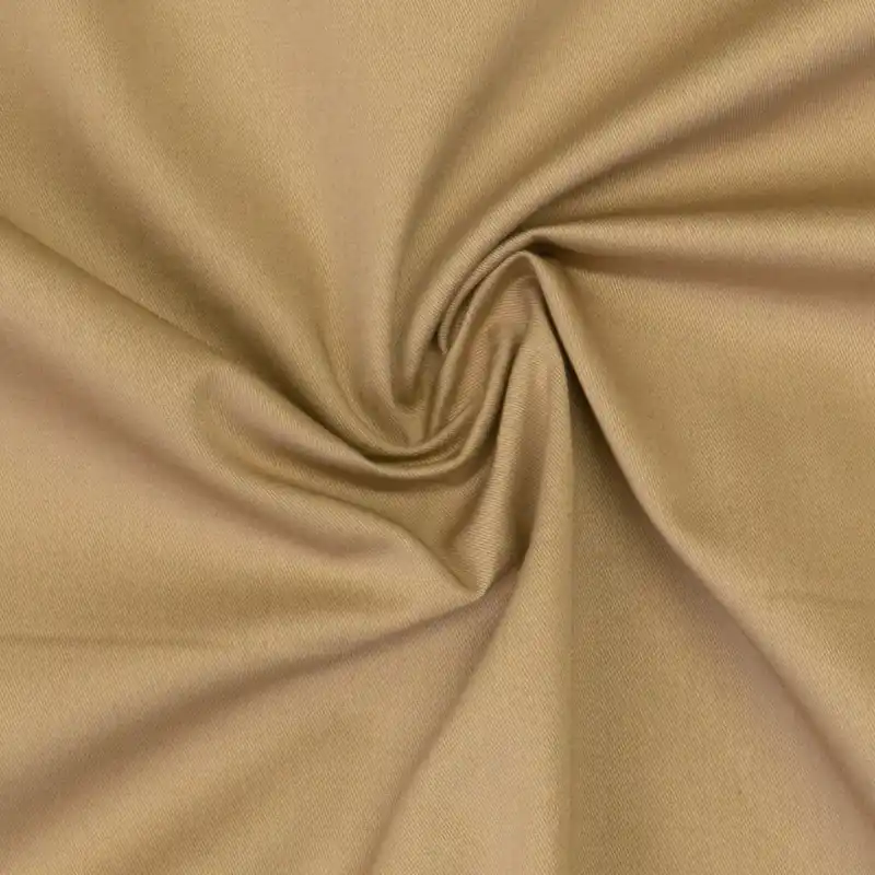 Ab Werk elastischer Feinköper, uni, beige