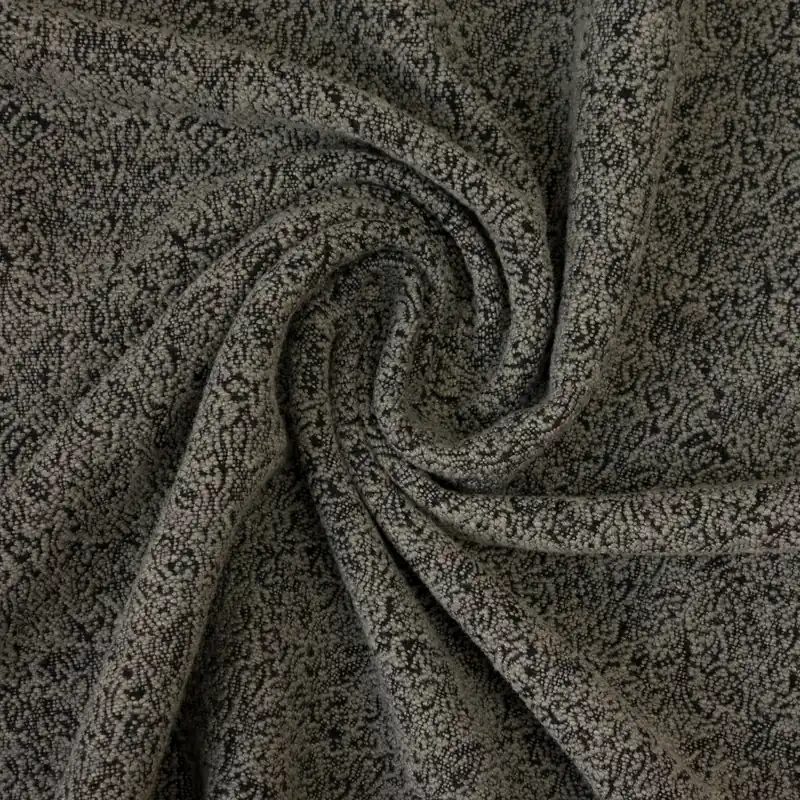 Direkt Vom Hersteller Leichter Jacquard, taupe, schwarz, abstrakt gemustert