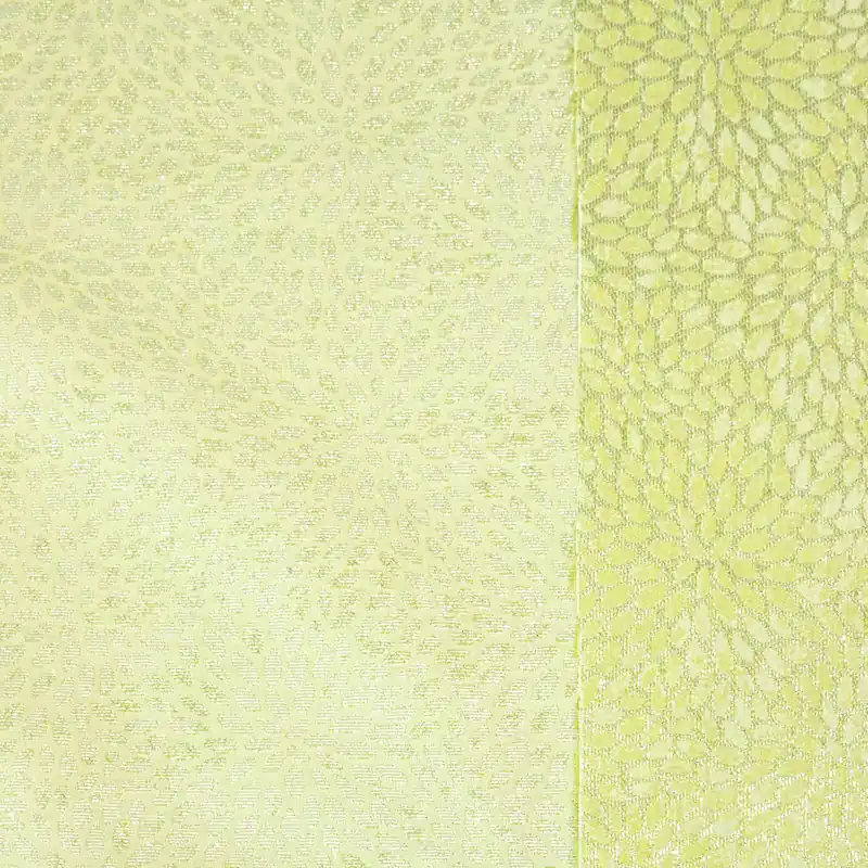 Kracherpreis Jacquard, Glanzeffekt, floral gemustert, silber, hellgrün