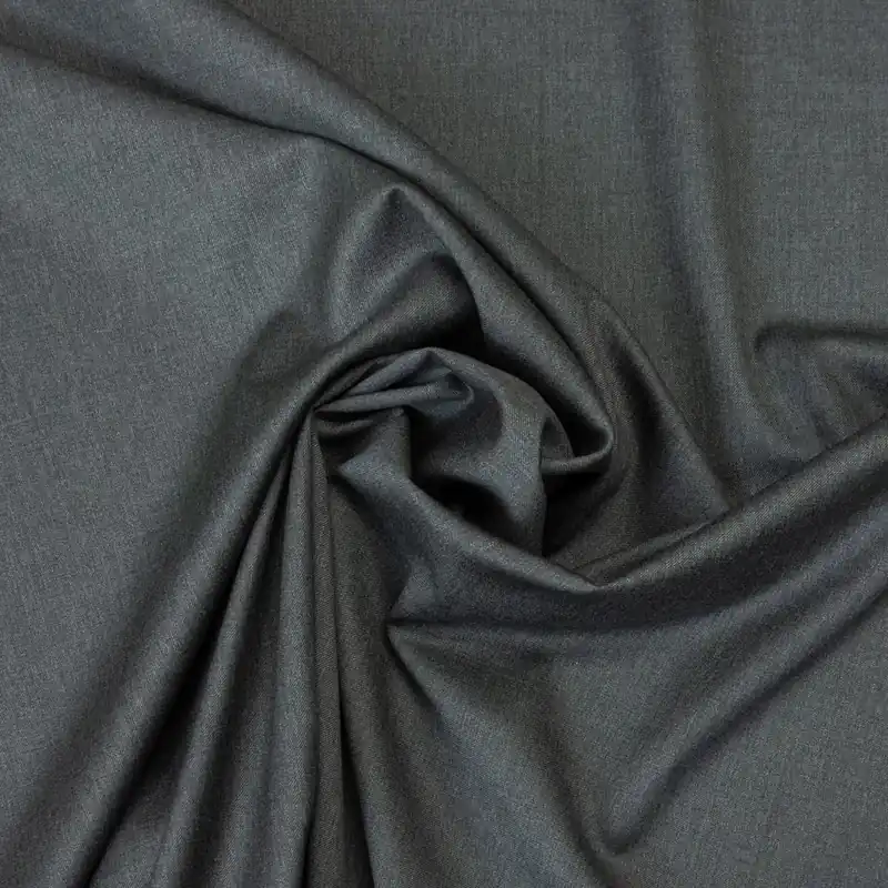 Bestseller Wollstoff, Gabardine, dunkelgrau, meliert