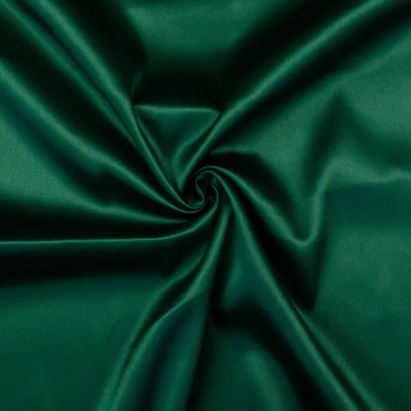 elastischer Satin, dunkelgrün, uni Versand Am Gleichen Tag