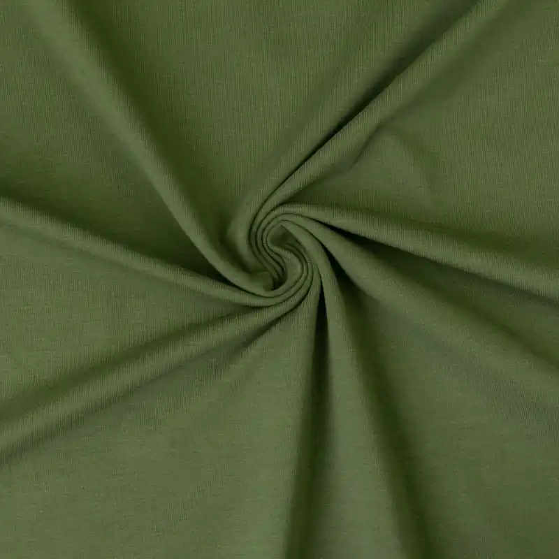 Baumwolljersey, dunkelgrün, uni Jetzt Kaufen