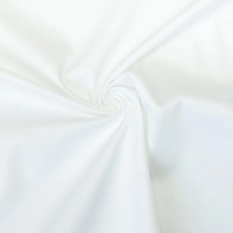 elastischer Baumwollstoff, Satin, weiß, uni Geld-Zurück-Garantie
