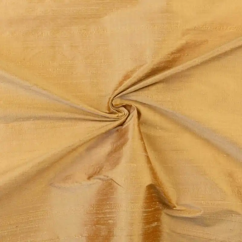 Seidenstoff, Dupionseide, gold, uni Neuheit