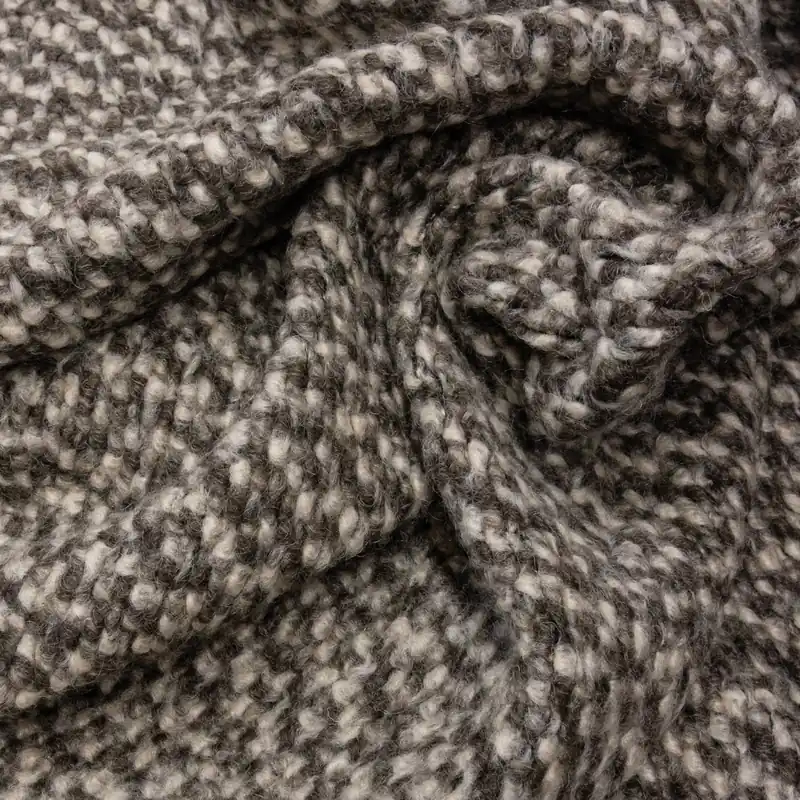 Sichere Zahlung Strickjacquard, taupe, grau, meliert