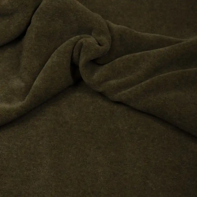 Fleecestoff, oliv, uni Sonderangebot
