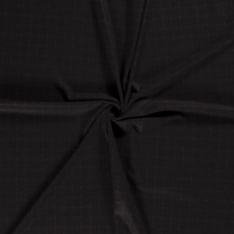 Veloursjersey, schwarz, rost, Webkaro Heißes Angebot