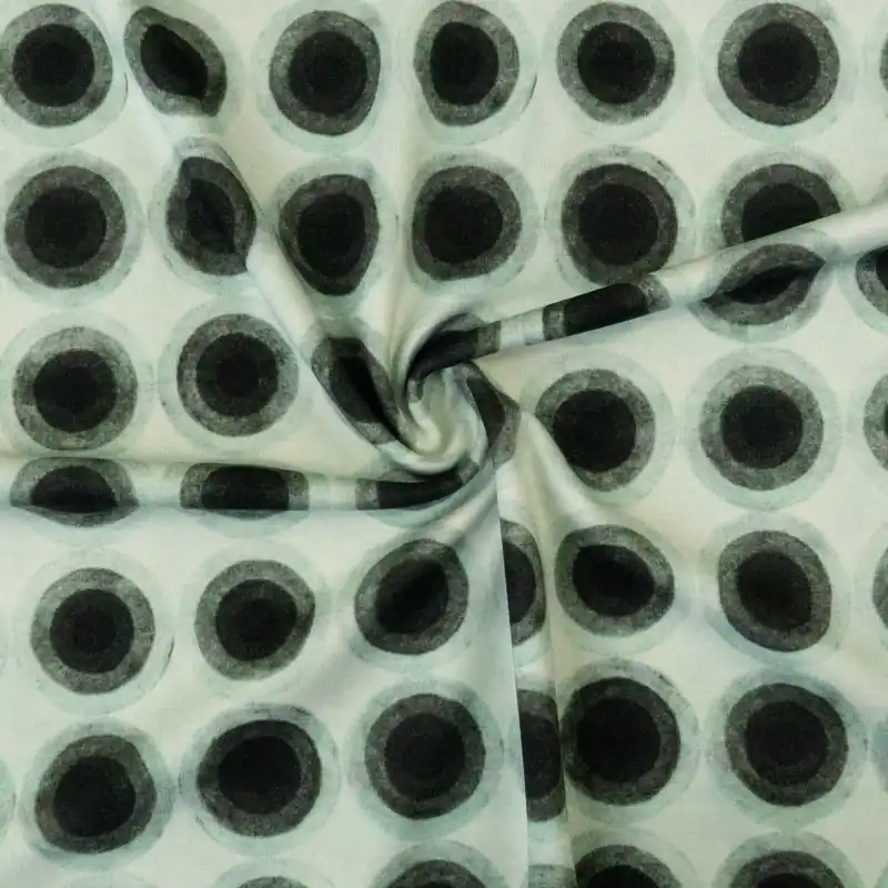 Kostenloser Versand Punta di Roma, grünblau, schwarz, grafisch gemustert