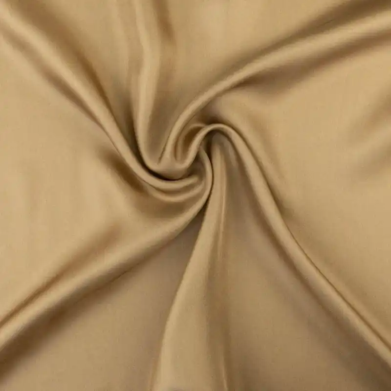 Ausverkauf Seidenstoff, Twill, beigebraun, uni