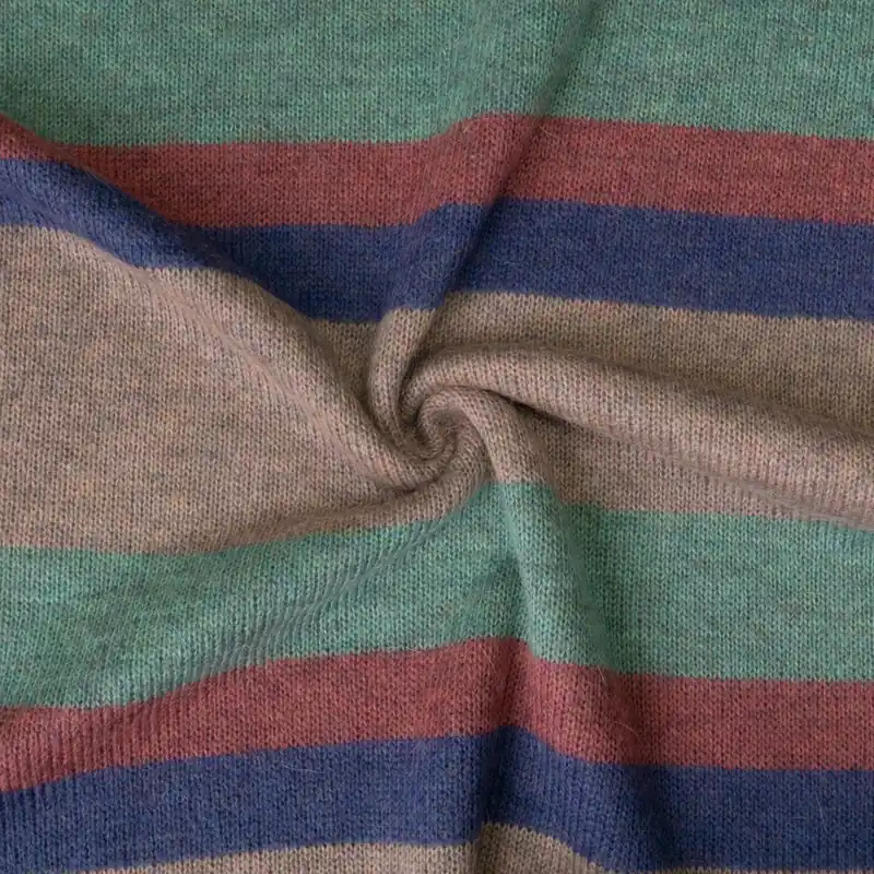 Feinstrick, grau, türkis, rosé, blau, Streifen Kostenloser Versand