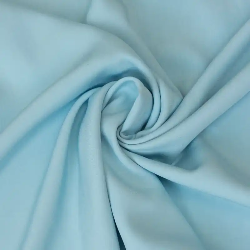 Viskosestoff, Javanaise, hellblau, uni Wochenendangebot