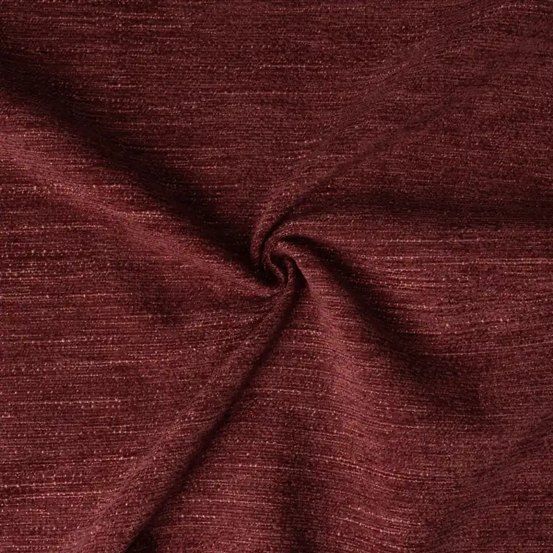 Preisknaller Dekostoff, Chenille, rotbraun, uni