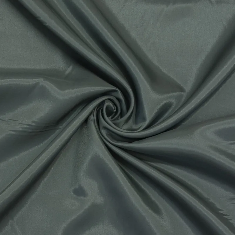 Futterstoff, Taft, grau, uni Geld-Zurück-Garantie