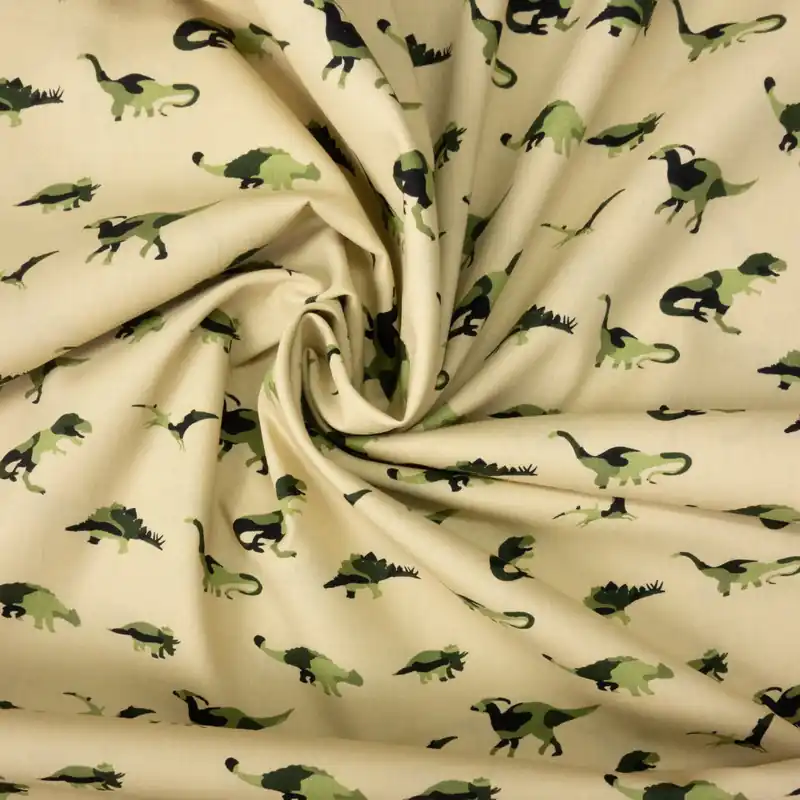 Baumwollstoff, Popeline, grüntöne, schwarz, Kindermotive – Tiere Top-Seller